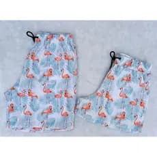 Kit Mozão Short Casal Moda Praia Mauricinho Com Elastano Conjunto Casal Verão Bermuda  Short Tactel Feminino