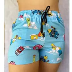 Short  praia Feminino Tactel Shortinho praia piscina academia Moda Praia Saida De Praia Banho