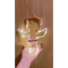 aTaliArtes - Luminária personalizada Anjo decorativo em tricotin