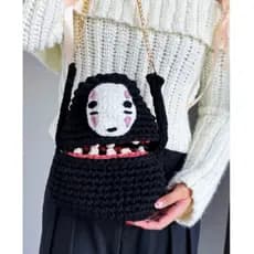 Bolsa de crochê No Face de A viagem de chihiro