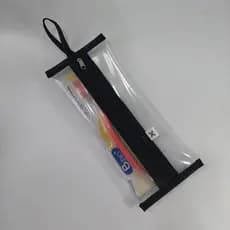 Estojo Porta escova de dentes/Nécessáire Higiene Bucal PVC Artesanal - acompanha escova de dentes