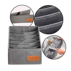 Organizador de gaveveta Colmeia de tecido com 6 divisórias Resistente Gaveta de roupa Linha  Premium