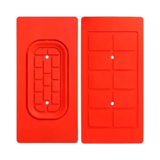 Manta de Silicone Separadora lcd tapete Antiderrapante máquina a vácuo Vermelha