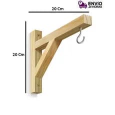 Mão Francesa Floreira Suporte para Flores Vasos Prateleira de Vasos Suporte de Madeira para Plantas Jardim em Pinus