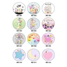 Kit 08 Bottons personalizados K-Pop Stray Kids SKZOO 3,2cm ou 4,4 cm