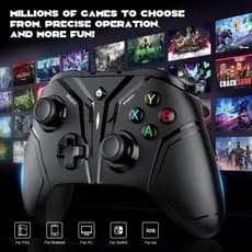 Controle bluetooth Gamer sem fio para PS3, PC, Switch Pro, Gamepad, Tablet, Joystick Game, 2.4G