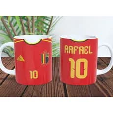 Caneca Personalizada Comemorativa 2 Seleções 2026, Personalizada com nome e número.