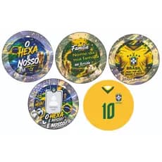 Kit 05 Bottons personalizados torcida 3,2cm  ou 4,4cm
