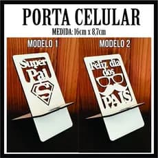 Kit de Porta Celular 10 Dia Dos Pais Presente Criativo em MDF