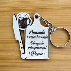 Kit Chaveiros Tabua - Boteco Personalizado MDF Aniversário Evento Resenha Amigos Lembrancinha em Madeira MDF