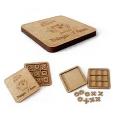 Kit de Jogo Jogos Velha Aniversário Aniversário Infantil em MDF