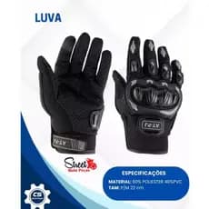 Par Luvas Moto Bike Touch Screen (tamanho g)– Proteção Térmica e Contra Impacto – Uso Diário e Esportivo (Preto)