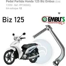 Pedal de Partida/cavalete lateral  Compatível CG 125 / CG 150 / YBR Factor / Biz – Alta Resistência