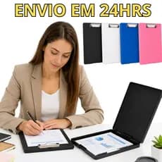 Prancheta A4 Armazenamento Interno Pasta Organizadora Documentos Abertura Superior Clipboard