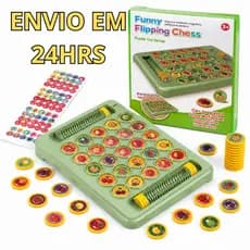 Jogo da Memória Com Tabuleiro Portátil Educacional Pedagógico Concentração Brinquedo Criança