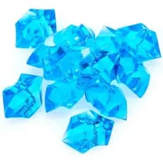 Pedrinha Pedra Azul Acrilico Para Aquário Vaso Enfeites Suculenta Ornamental Decoração Betta Plantas