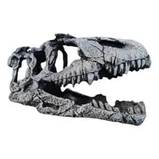 Enfeite Aquário Esqueleto Toca Peixe Cabeça de Dinossauro Ornamentos Fragata Fóssil Peixe Resina Água Doce Marinha World