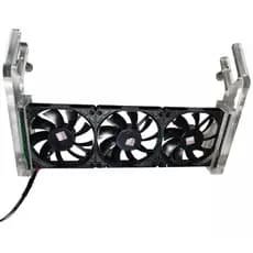 Cooler Triplo Para Aquário Marinho Até 200 Litros Ventilador Ventoinha Bivolt