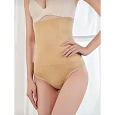 kit com 2 Calcinha modeladora Sólido cintura alta com Barbatanas 20cm CORES E/OU ESTAMPA SORTIDAS/ALEATÓRIA LN