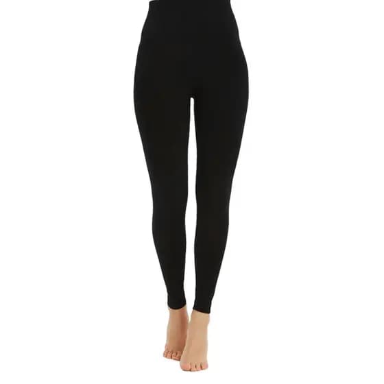 Kit 2 Meia Calça Fio 80 Sem Pé Feminina Preta Inverno Confortável Tamanho Único