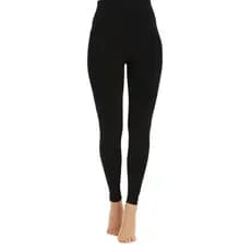 Kit 2 Meia Calça Fio 80 Sem Pé Feminina Preta Inverno Confortável Tamanho Único