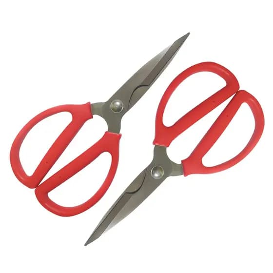 Kit 02 Tesouras Forte e Resistente 22x11cm Ideal para Ecommerce Tecido Papeis Escritórios Artesanato