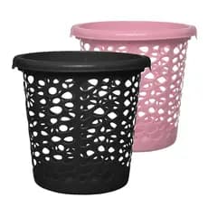 Até 03 Cestos Lixo 10 LITROS 27x26cm Preto ou Rosa telados sem tampa Utensilio Cozinha