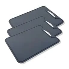 Até 03 Tábuas De Corte Carne Preta Churrasco Cozinha Pvc Colorida Higiênica