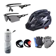 Capacete Ciclismo Bike Bicicleta Garrafa Kit Mtb Proteção