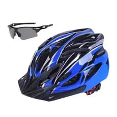 Capacete Bike MTB Óculos Ciclismo Leve Ajustável Kit