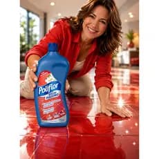 Cera de Autobrilho Poliflor Brilho Máximo vermelho líquida em squeeze 750 mL
