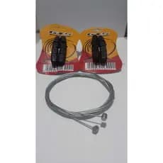 2 PARES SAPATA FREIO BICICLETA BIKE GTS V-BRAKE ORBITAL 70MM COM 2 CABOS DE ACO ...