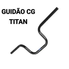 Guidão Tipo Moto Cg Titan aço Reforçado preto para bike bicicleta para mesa 21.1mm