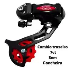 Câmbio Traseiro 7V Yamada H60 Preto Bicicleta