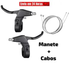 Manete De Freio Preto Bike Maçaneta V-brake Paco Nylon Par