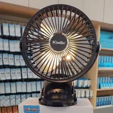 Ventilador Clip Portátil 5 Velocidades De Mesa Luminária LED USB Potente 720 Rotação Poderoso