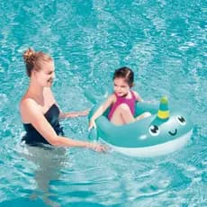 Bote Infantil Peixe Unicornio Mor Piscina Verão Praia Agua