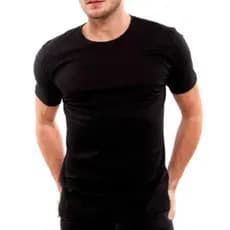 Camiseta Masculina 100% Poliéster Básica premium slim plus verão inverno uniforme casual trabalho treino