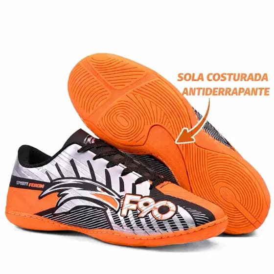 Chuteiras Tenis Futsal Salao Costurada Com 50% Desconto Para Jogo Em Quadra Futsal.