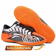 Chuteira Futsal Salao Sport Ferom Profissional ( Nao Escorrega Na Quadra ) Costurada Promoção