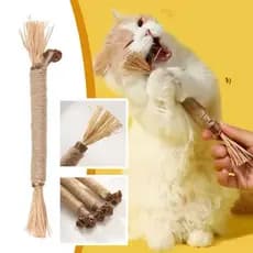 Bastão Mordedor Gatos Natural Mastigável Aroma Atrativo Antiestresse