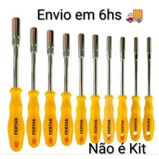 Chave canhão sextavado em cromo vanádio Fertak 5 a 14mm