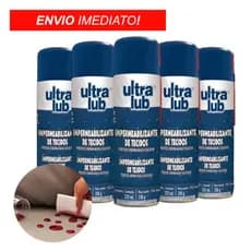 Kit 5 Impermeabilizante De Tecidos 325ml Ultra Lub Qualidade de Primeira Fácil e Prático