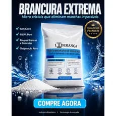 Percarbonato 100% Puro Tira Manchas Roupas Brancas e Coloridas