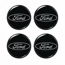 Kit 4 Emblemas Resinados Ford para Calota Central 48mm Alta Qualidade