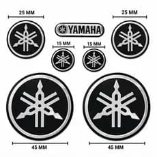 Adesivo Emblema Resinado P.U Logo Yamaha