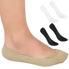 Kit 5 Meias Sapatilha Feminina Básica Cano Invisível Selene 7340-003 Cavada Algodão