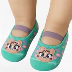 Kit 3 Meias Sapatilha 7033 Invisivel Puket Bebe Conforto Algodão Antiderrapante
