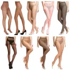 Kit 2 Meia Calça Adherence Fio 15 Trifil 6394 Fina Efeito Transparente Confortável