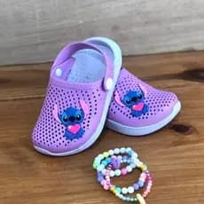 Babuche sandália papete infantil stitch